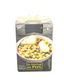 Garbanzos con bacala (pois chiches avec morue) plat préparé