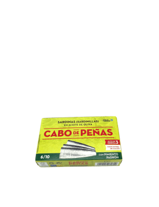 Sardinillas En Aceite De Oliva Con Pimiento De Padron (Petites sardines aux petits poivrons espagnols) 100Gr