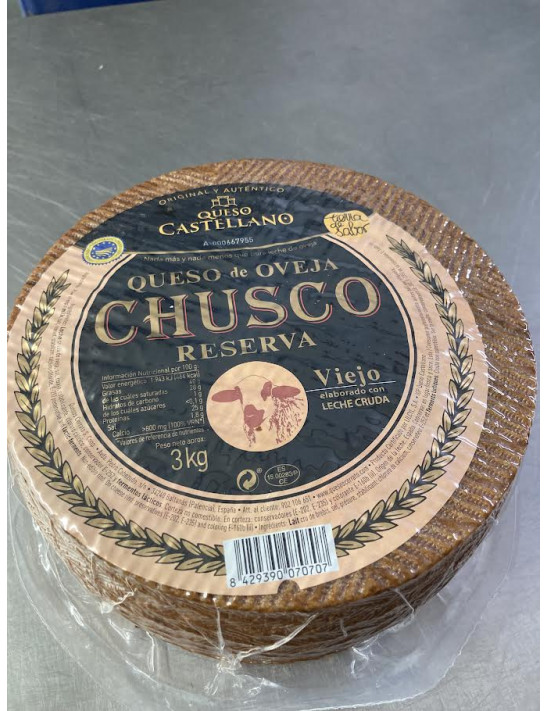 Queso Manchego Puro Oveja Viejo +/- 3kg